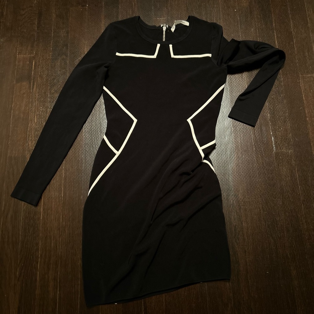 Diane von furstenberg black cocktail dress